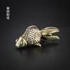 Latón Peces Dorados Antiguos Adornos Vintage Estudio Oficina Escritorio Paisaje Creativo Sólido Decorativo Mascota de Té Artesanía