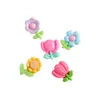 Accesorios Brillantes de Resina de Tulipán y Girasol Hechos a Mano DIY Pegamento Crema Funda para Teléfono Pasador Hebilla de Zapato Materiales para Joyería