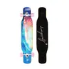 Skate Longboard de 44 Pulgadas para Principiantes, Hombres y Mujeres, Adultos, Tabla de Baile Doblemente Curva Profesional, Monopatín de Cuatro Ruedas de Madera de Arce para Jóvenes