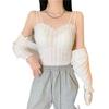 2023 Primavera e Verão Fino Sling Underwear Cinto Feminino Peito Pad Base Interno Ice Silk Tube Top Lindo Costas Colete Feminino Maré
