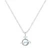 Cadena para Clavícula Planeta Cósmico para Mujer Casual Lujo Ligero Collar con Colgante Diseño de Nicho Diamante Brillante Collar de Asteroide Azul para Mujer