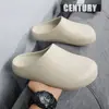 Chinelos Slip-On para Homens, Chinelos Impermeáveis para Uso Externo, Sandálias Casuais Versáteis para Casa e Interior com Solado Grosso Antiderrapante para Mulheres