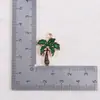 Pingentes de Joia de Liga Metálica Ecológicos Verdes com Gotejamento de Óleo: Trevo de Quatro Folhas, Cacto, Caneca de Cerveja, Planeta Acessórios para Joias Artesanais