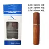 Agujas de coser sin enhebrar para personas mayores y ciegas, Kit de costura de cubo de madera colgante lateral sin enhebrar