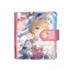 Castillo de Sakura Sakura Álbum de Tarjetas M5 Cuaderno Estudiante Dibujos Animados Libro de Mano Cuaderno de Aspecto Elegante Niña Sakura Libro de Hojas Sueltas