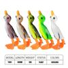 Pato Água Trator Luya Isca Onda Escalada Onda Hélice Grelhada Hélice Simulação Falsa Isca Almofada, Bambopus Peixe, Blackfish