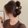 Pinza para el Pelo de Flor para Cabello Grueso en la Parte Trasera de la Cabeza, Pinza para el Pelo de Lazo Linda y Sencilla, Tamaño Grande para Mujeres, Popular Pinza de Tiburón de Acrílico