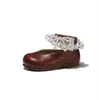 Lindos Zapatos de Niña con Decoración de Encaje Nuevo Estilo Primavera 2026 Zapatos de Princesa para Niños con Lazos Zapatos de Bebé de Cuero a la Moda