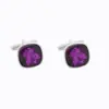 AliExpress Amazon Nuevos Gemelos Redondos de Cristal Diamantado Moda Piedra Preciosa Gemelos para Camisa