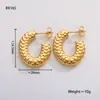 Brincos de Aço Titânio Modernos Estilo Europeu e Americano Transfronteiriços para Mulheres Design de Nicho Coração Aço Inoxidável Brincos Não Alergênicos Brincos Femininos