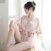 Nueva ropa interior sexy para mujer, bata de baño de gasa de talla grande, traje de tentación, lindo cárdigan de princesa, pijama sexy.