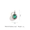 Pingente de Joia Oval Retrô Exquisito Simples Strass Feito à Mão DIY Acessórios para Colar Acessórios de Pulseira de Aço Inoxidável para Mulheres