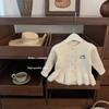 [Doce Xiaosi] Roupa Infantil Meninas Doce Gato Kt Cardigã de Tricô Outono Novo Estilo Top Estilo Menininha para Crianças