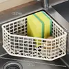 Nuevo gadget de cocina: Estante de drenaje para fregadero de acero inoxidable 304, soporte colgante grande para esponjas de lavabo individual y cesta colgante de almacenamiento
