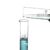 Cilindro graduado de vidro de fundo redondo com escala clara Copo medidor reto espessado de vidro borossilicato alto cilindro graduado para uso em laboratório