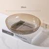 Mesa de centro sencilla para sala de estar Plato de frutas transparente Adornos de frutas de lujo ligero Plato para frutos secos Snacks Departamento de ventas Plato de frutas decorativo