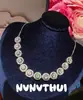 Série de Casamento Beleza Efêmera Colar de Diamante Brilhante de 2 Quilates Série Ripple Joias de Alto Padrão Arranjo de Diamante Redondo Colar Ajustável por Puxar