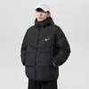 Chaqueta de Algodón Acolchada de Invierno para Hombre Transfronteriza Nueva Elegante para Hombre Tendencia Deportiva Gruesa Cálida Abrigo de Algodón Acolchado