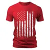 Camiseta de Manga Corta para Hombre Nueva Transfronteriza 2026 con Bloques de Color Impresión 3D, Camiseta Casual Deportiva de Cuello Redondo de Moda