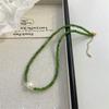Colar de Pérolas de Ágata Natural Feminino Leve Luxo High-end Sense Corrente de Lã Novo Design de Estilo Chinês Sense All-match Distintivo Colar Corrente