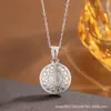 Colgante de Cerradura de la Suerte Hueca con Filigrana de Gato Calabaza de Plata Pura 990, Cerradura de la Suerte Longevidad y Riqueza de Plata Pura, Venta al por Mayor desde la Fuente