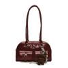 Bolsa de Ombro Pequena Xiaozhong Retro para Axila Nova Moda Outono/Inverno 2024 Grande Capacidade Boston Feminina