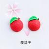 Accesorios de resina de fruta de simulación nuevo estuche para teléfono móvil diy accesorios para pendientes relleno de limo barro de cristal