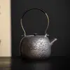 Calentador de té de gran capacidad con asa, tetera de cerámica, juego de estufa de carbón para té para uso doméstico y exterior
