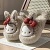 Pantuflas de Algodón para Mujer para Otoño e Invierno, Zapatos de Algodón Felpudo para el Hogar, Lindas Pantuflas Nuevas Cerradas para Maternidad, Zapatos Calientes