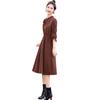 Vestido Chanel Estilo Francés Falso de Dos Piezas para Mujer Primavera y Otoño Nuevo de Alta Gama Vestido Camisero de Manga Larga