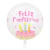 Nuevo Globo 4D de 22 Pulgadas Tridimensional de Cumpleaños Papel de Aluminio Película de Aluminio Artículos de Decoración para Fiesta de Cumpleaños Boda Venta al por Mayor Transfronteriza