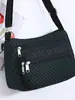 Bolso Cruzado de Lona Casual Multicapa de Gran Capacidad, Bolso de Tela Ligero, Bolso de Tela Oxford para Mujer, Bolso Versátil y de Moda para Mujer