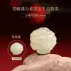 Jade Hetian Cuentas Sueltas Doce Signos del Zodíaco Cuentas de Jade Sueltas Año de la Serpiente Año de Nacimiento Pulsera de las Tres Armonías Seis Armonías Cuentas para DIY