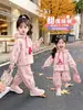 Conjunto Casual de Primavera y Otoño para Niñas 2026 Nuevo Estilo Sudadera con Capucha de Moda y Pantalones Casuales Conjunto de Dos Piezas para Niños Pequeños y Niños Pequeños Primavera y Otoño