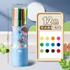 Deli Hm654 Bolígrafos de Acuarela para Jardín de Infancia 12 Colores Lavables 36 Específicos para Arte Infantil 24 Colores/48 Marcadores para Dibujar