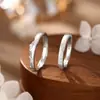 Anillos de Pareja Montaña de Nieve de Plata Pura S999, Diseño Único 3D, Joyería Exquisita y Delicada para el Día de San Valentín, Venta al por Mayor Disponible