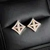 Aretes de Zirconia con un Toque de Lujo de Nicho, Diseño Elegante, Populares en Xiaohongshu, Envío Directo de una Pieza para Enamorados E7644