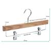 Percha de madera maciza de alta calidad para hombros anchos Fraxinus mandshurica percha de madera natural tienda de ropa perchero de lujo outlet de fábrica