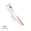 Fabricante Mango de Madera Cubiertos de Acero Inoxidable Madera Maciza Japonesa Cuchara Espesa Tenedor Palillos Cuchara para Helado Batidor Mini para el Hogar