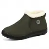 Zapatos de Algodón Invierno Nuevo Pareja Botas de Nieve Forradas de Pelo Grueso Botas de Algodón Poliuretano Cálido Casual Zapatos para Caminar