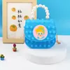 Bolso Bandolera Vanguardia para Hombro Niños Bandolera Bolso de Mano Perla Burbuja Bolso Bandolera de Silicona para Hombro Bolso Gelatina