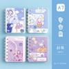Cuaderno Pequeño A7 para Tareas, Cuaderno de Espiral, Cuaderno Portátil de Bolsillo, Bloc de Notas Lindo, Cuaderno Portátil