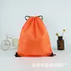 Bolsillo con cordón de color de poliéster 210d Bolsillo con cordón de punto Almacenamiento con cordón Bolsillo con cordón de poliéster Mochila con logotipo impreso