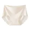 Panty de mujer sin costuras de verano, nuevo estilo, oso lindo, sin costuras, de cintura media, seda de hielo, extensión antibacteriana en la entrepierna