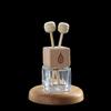 Colgante de Botella con Tapa de Madera de Haya, Botella Difusora de Aroma para Armario de Coche, Pinza para Ambientador de Coche Adecuada para Difusor Doterra