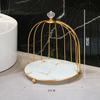 Prateleira de Decoração para Quarto Caixa Organizadora de Cosméticos para Banheiro Prateleira de Armazenamento de Joias e Batom para Mesa Prateleira de Armazenamento Tipo Gaiola para Produtos de Skincare