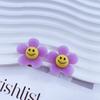 Acrílico Luminoso Doble Capa Estéreo 35mm Cabeza de Flor Sonriente Pendientes Funda para Teléfono Celular Zapatos Doug Accesorios DIY