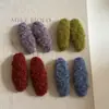 Pinza para el pelo de felpa dulce para bebé, pinza lateral, pasador para flequillo, pinza pequeña básica, versátil, colorida, accesorio para el pelo