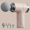Pistola de massagem de fáscia pequena transfronteiriça, relaxador muscular mini portátil, massageador de coluna cervical, pistola de massagem MINI EMO para mulheres
