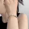 Pulseira de Casal com Padrão de Textura Quebrada Irregular Design de Nicho Tendência Pulseira com Senso Cool Personalidade Acessórios de Joalheria Presente